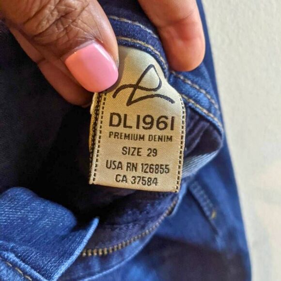 DL1961 Grace Jeans Womens Size 29 Dark Wash High Rise Straight Leg Stretch Denim - Picture 5 of 15